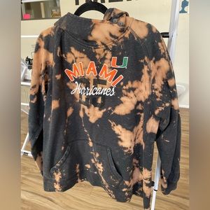 University of Miami hooded sweatshirt